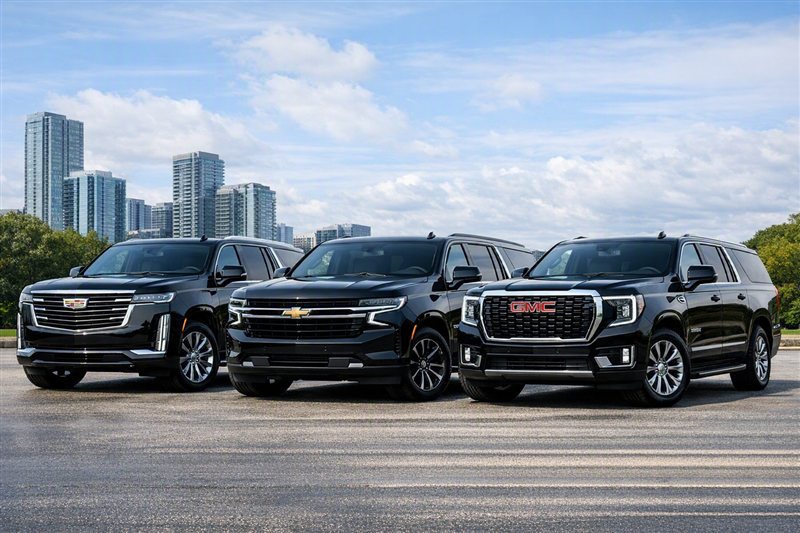 Signature Luxury Ride — Black SUV fleet